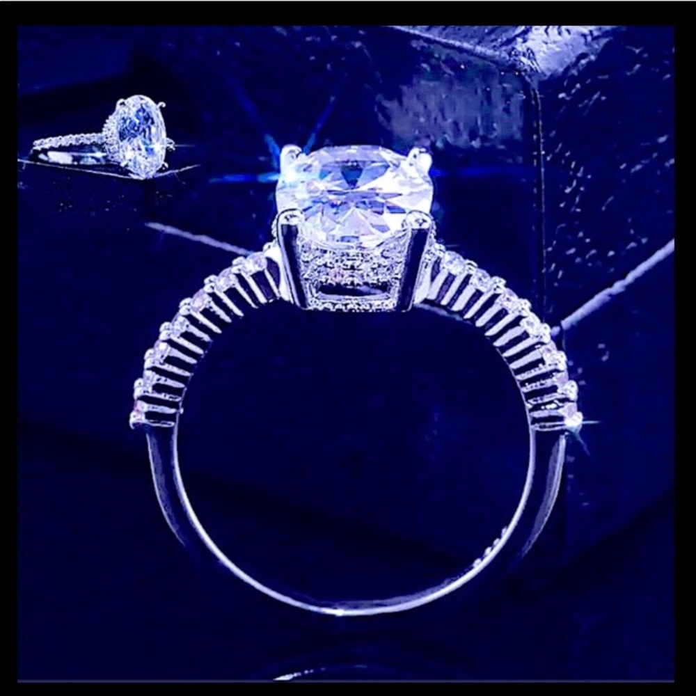 💍 New Simulated 💎 Sterling Silver Zirconia👰🏼💍 - Picture 4 of 8